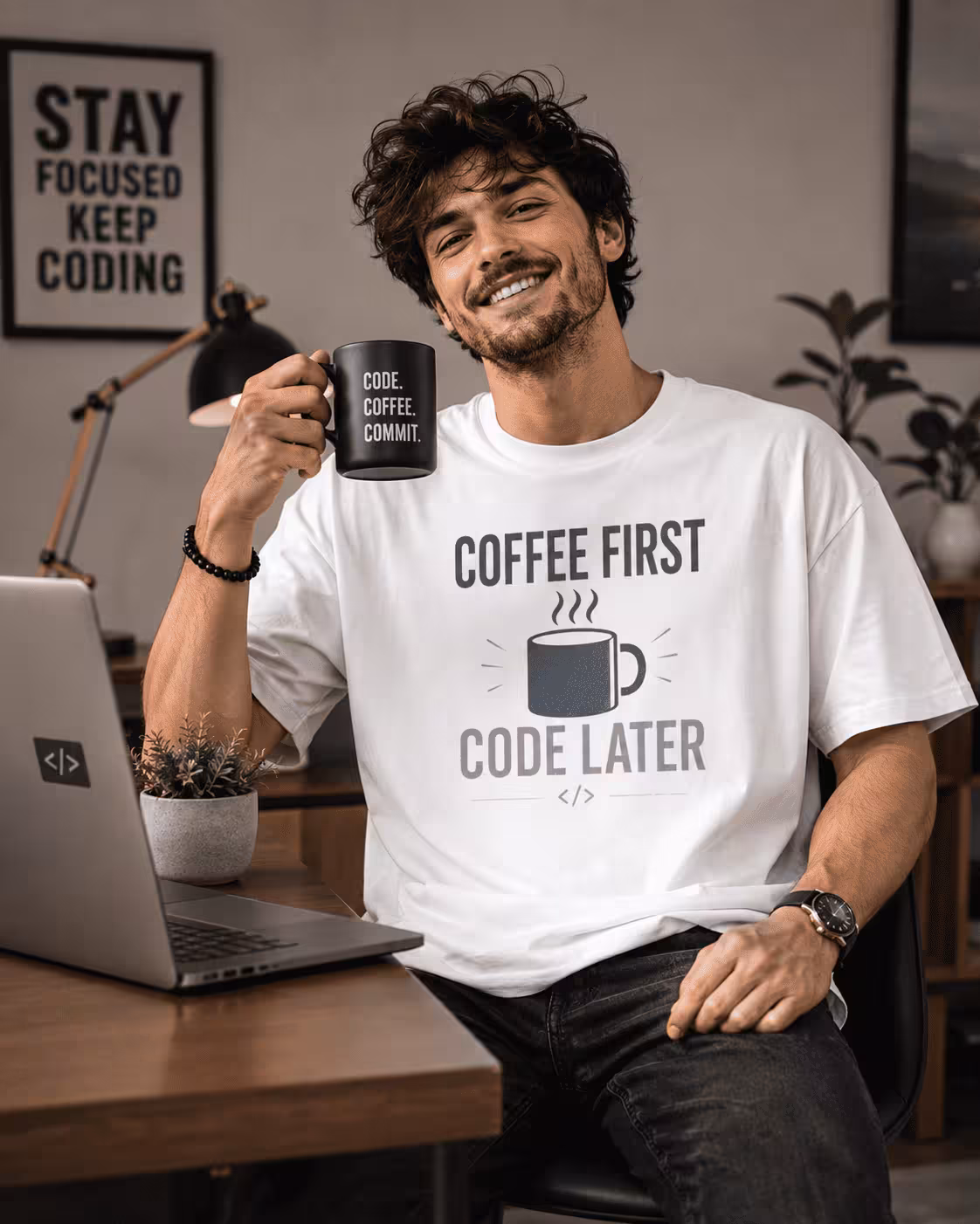 coffee-first-code-later-programmer-life-white-tshirt