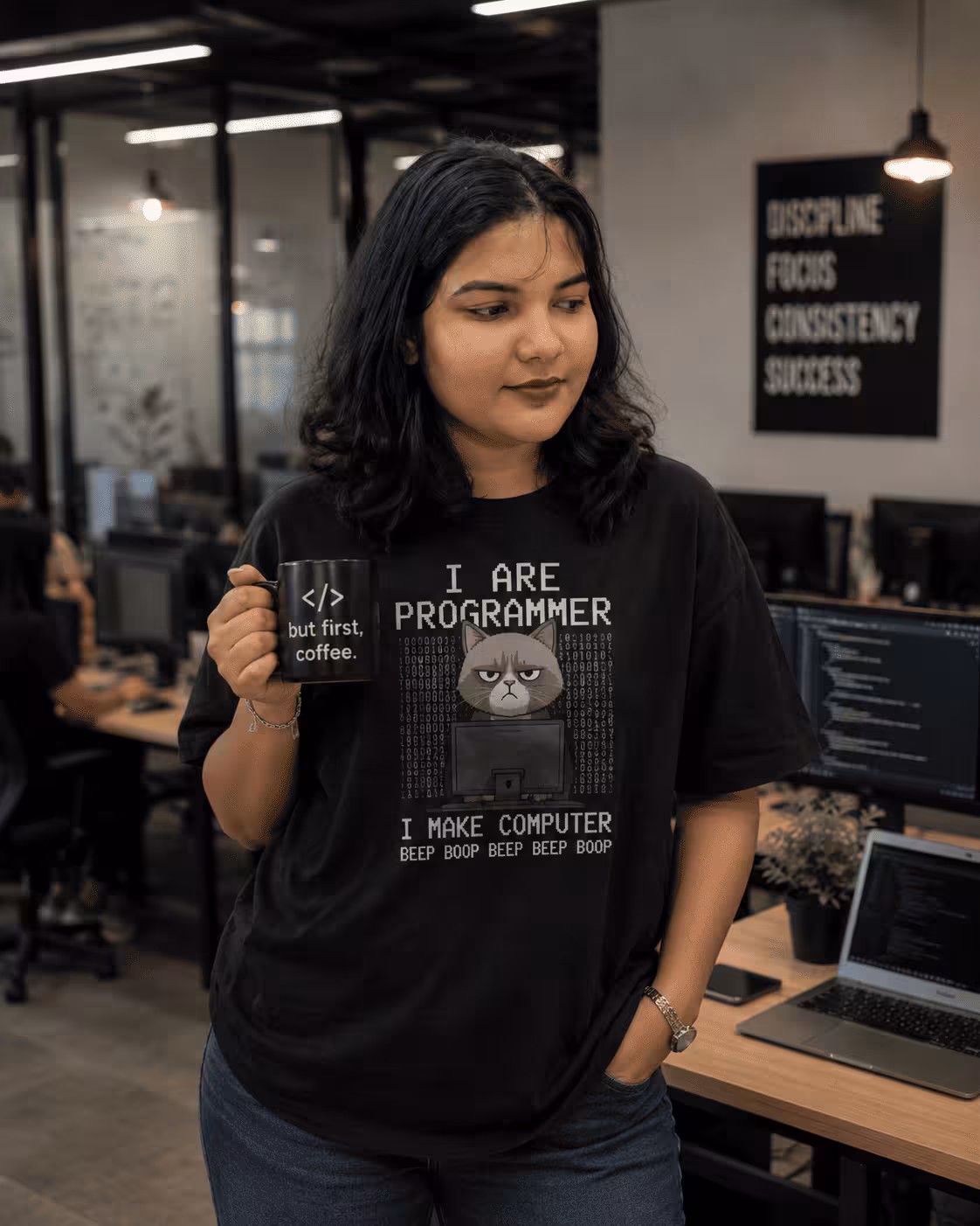 i-am-programmer-funny-programmer-coding-life-black-tshirt