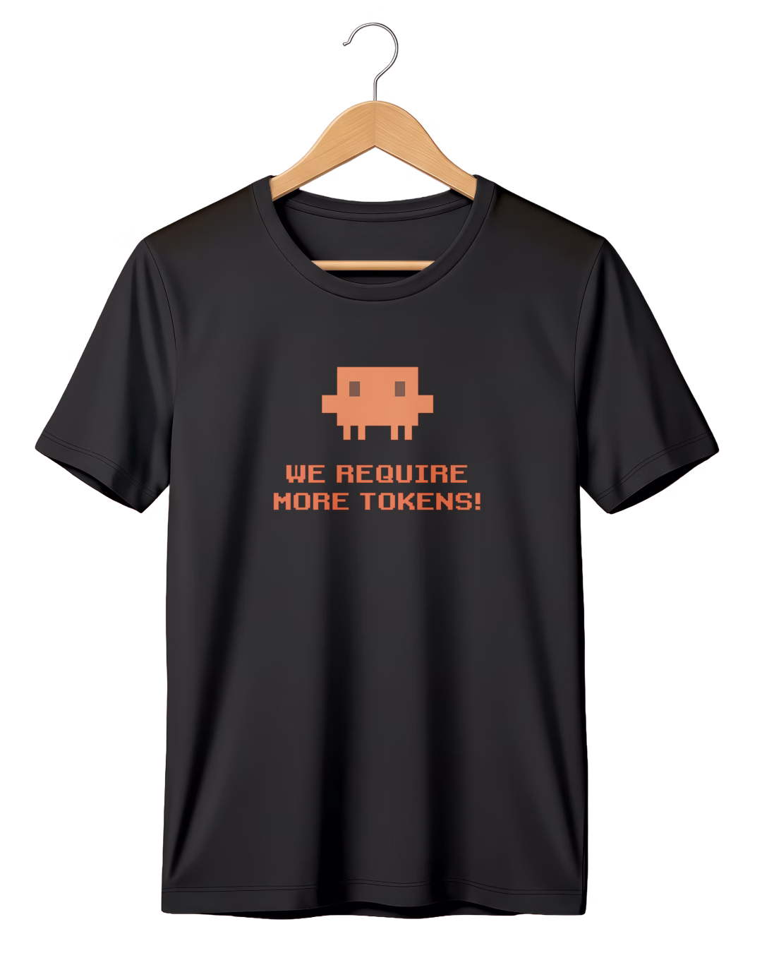 we-required-more-token-black-coding-tshirt